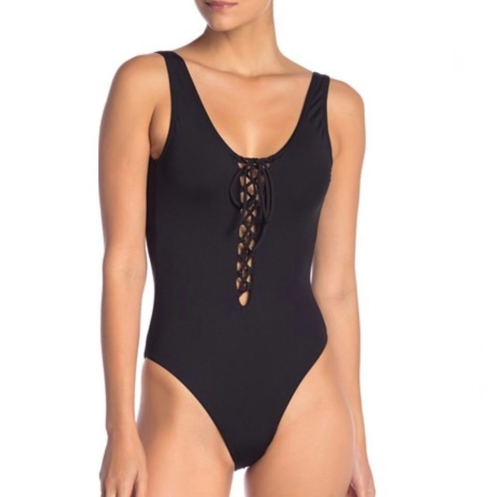 ONIA One Piece Lace Up Swimsuit!